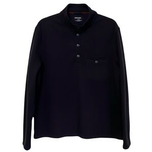 UNTUCKit Parkson Navy Blue Henley Pullover - XL Regular Fit